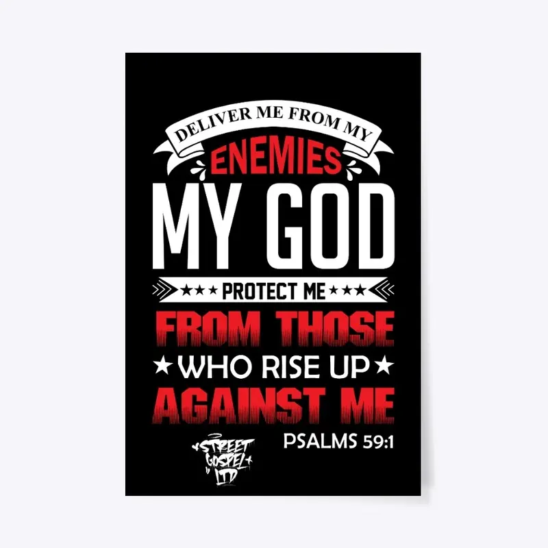 PSALMS 59:1 poster